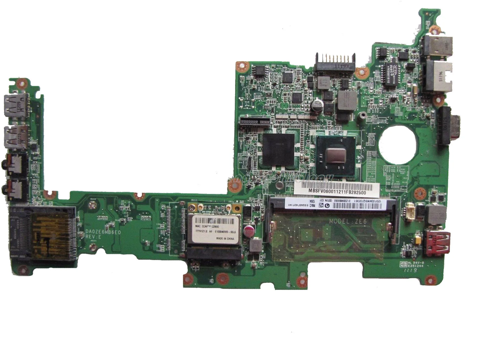 Материнская плата для ноутбука Acer D257 MBSFV06002 MB. SFV06.002 DA0ZE6MB6E0 N570 CPU DDR3 100% полностью