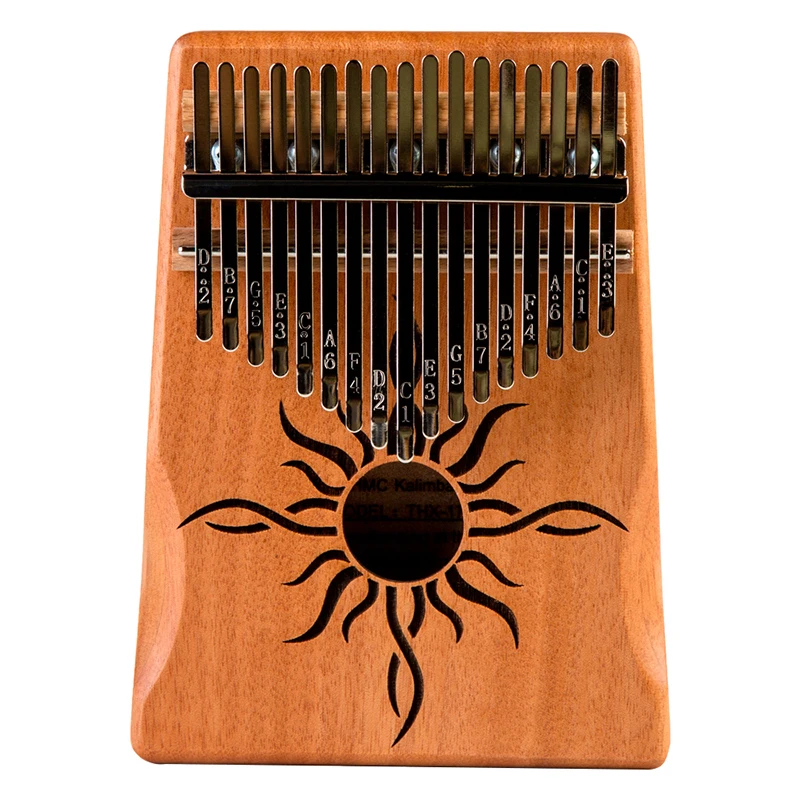 17 клавиш Sun Design Kalimba большой палец пианино Sanza Mbira высокое качество корпус из
