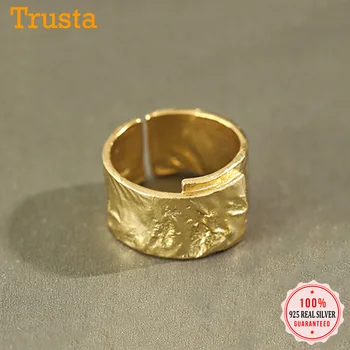 

Trusta Supper Cool 925 Sterling Silver Rings For Women Fashion Band Ring Jewelry Cocktail Gift For Girls Office Lady's DS008