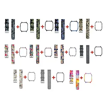 

1Set Silicone Wristband Watch Strap Protective Case Cover for Amazfit GTS Watch C90F