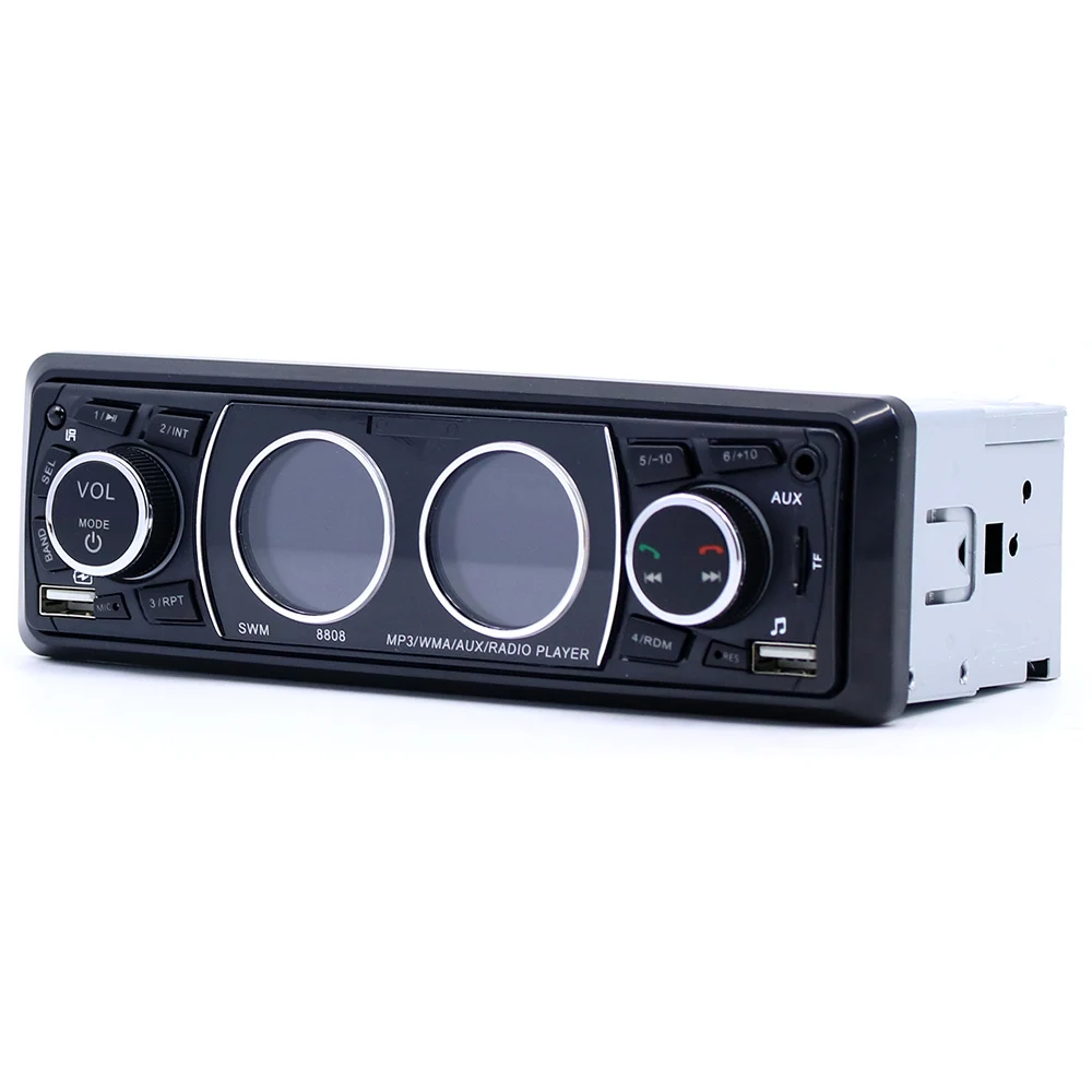 Fs Swm 8808 Stereo Audio Remote Control Mp3 Player 1 Din Aux/tf/usb Fm  Bluetooth Car Radio Vehicle - Car Multimedia Player - AliExpress