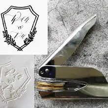 Дизайн вашего собственного имени/компании/тиснение штамп/пользовательские тиснение печать для персонализированного/Свадебная буква инициалы печать штамп