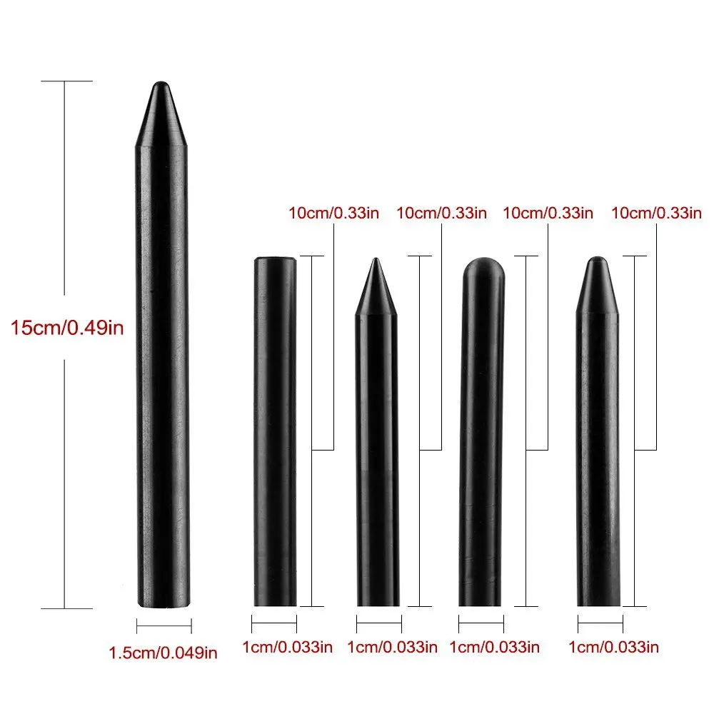 Ремонтный набор для удаления вмятин авто инструмент для ремонта автомобиля, ремонт автомобиля, набор для ремонта автомобиля, Белая нейлоновая ручка инструменты для авто Tap Down-ручка с выдвижными металлическими инструменты 5 шт./компл - Цвет: Black