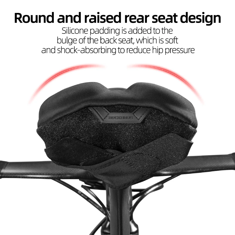 ROCKBROS ciclismo MTB coprisella per bicicletta gel in Silicone liquido  fodera per cuscino accessori per bici con sedile morbido traspirante  cavo|bicycle saddle cover|saddle coverbike bicycle saddle - AliExpress
