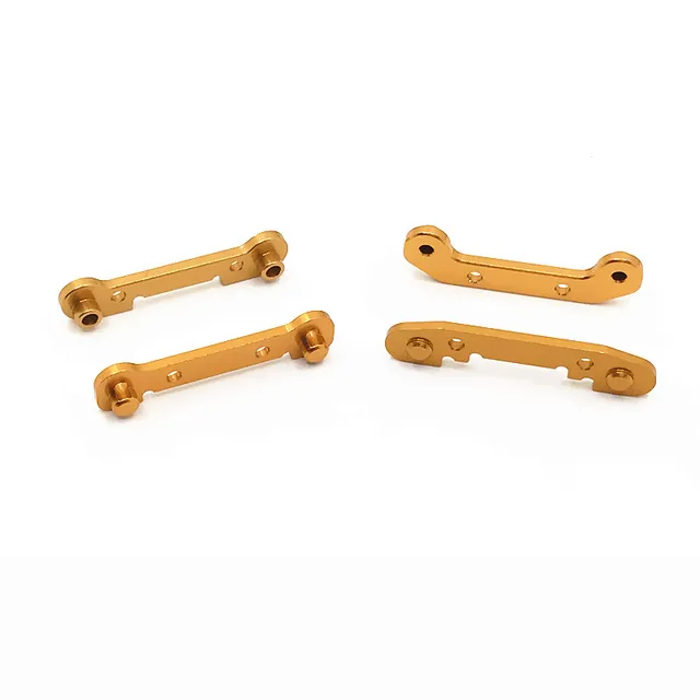 4pcs Upgrade Metal Reinforced Swing Arm for 1/12 Wltoys 124018 124019 or 1/14 Wltoys 144001 RC Car Accessories PartsGold