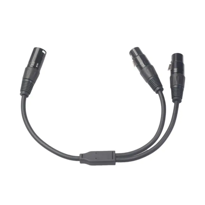 XLR 3pin папа 2 гнездовой кабель Jack Y сплиттер адаптер 30 см для усилителя микрофона