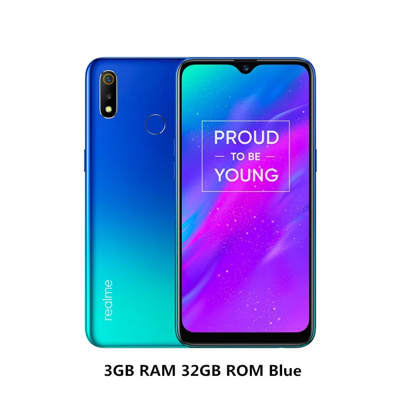 REALME 3 6," Dewdrop мобильные телефоны Android P 3 ГБ ОЗУ 32 Гб ПЗУ смартфон Восьмиядерный аккумулятор 4230 мАч мобильный телефон - Цвет: 3GB 32GB Blue
