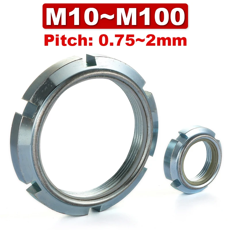 Carbon Steel Lock Nut Slotted Round Nut Selflocking Nut Nylon Lock Nut Nylon Aliexpress