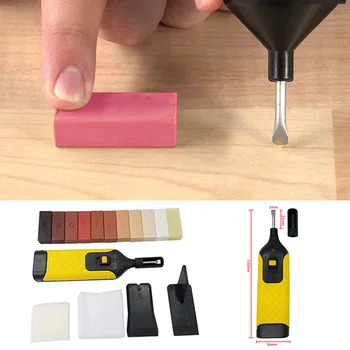 

Newly Laminate Floor Repair Kit 11 Color Wax Blocks for Repair Damaged Laminated Flooring Kitchen Worktops Cabinet TE889