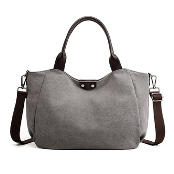 

Canvas women's bag autumn new Korean version simple large-capacity single shoulder portable messenger ladies bag casual bag