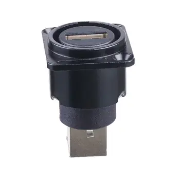 

Metal USB B Type Female Socket to USB A Type Female Socket Panel Mount Adapter