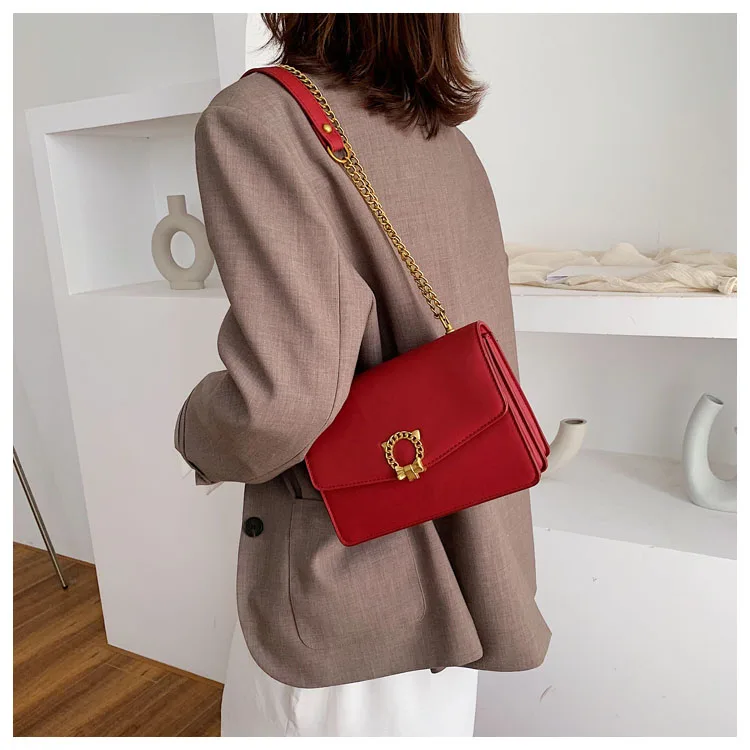 Women designer Messenger Handbag Lock Cover Crossbody Cat Print Bow Shoulder bags Girls chains flap Hasp Clutch bolsos mujer bag