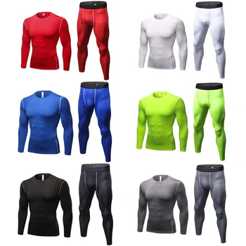 

Men’s Fitness Running Trousers Tight Sports Long Sleeve Tops Sportswear Set YLSPR0104