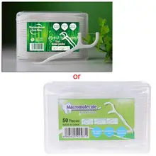 QIAOYAN 50 шт. зубная нить зубочистки палочки для чистки зубов Уход за полостью рта