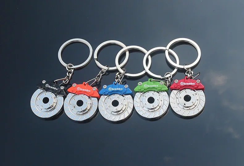 

Hot RIM Car wheel Turbo keychain key ring with Brake discs Car Tire Wheel Keychain Auto Car Key Chain Keyring For BMW Audi