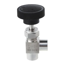 1/8" BSP Equal Female Thread 304 Stainless Steel Flow Control Shut Off Needle Valve Drop Ship Support