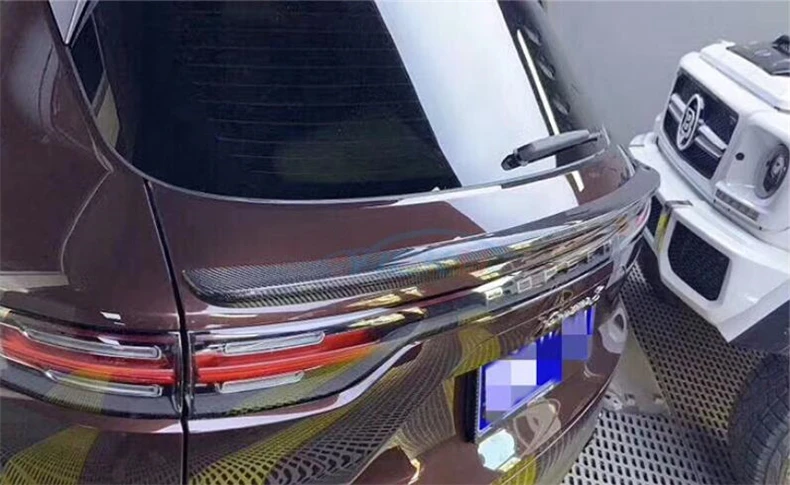 Спойлер из углеродного волокна для Porsche Cayenne крыло спойлера высокое качество модификация автомобиля аксессуары