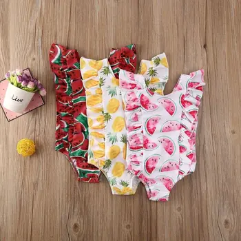 

NEW 2020 Kid Baby Girl Ruffle Bikini Swimwear Swimsuit Bathing Beach One-Piece Costume
