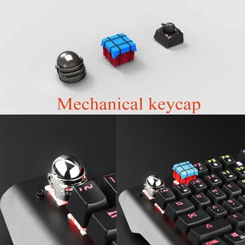 

1PCS keycaps Keyboard Mechanical Keyboard Keycap For Game For PUBG Theme Helmet Supply box key cap unique button