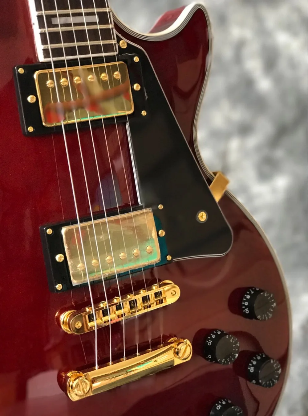 Custom Store-SG400 Guitarra Elétrica, Madeira Decaindo, Hardware Dourado, 2  Pickups, Alta Qualidade, Frete Grátis - AliExpress
