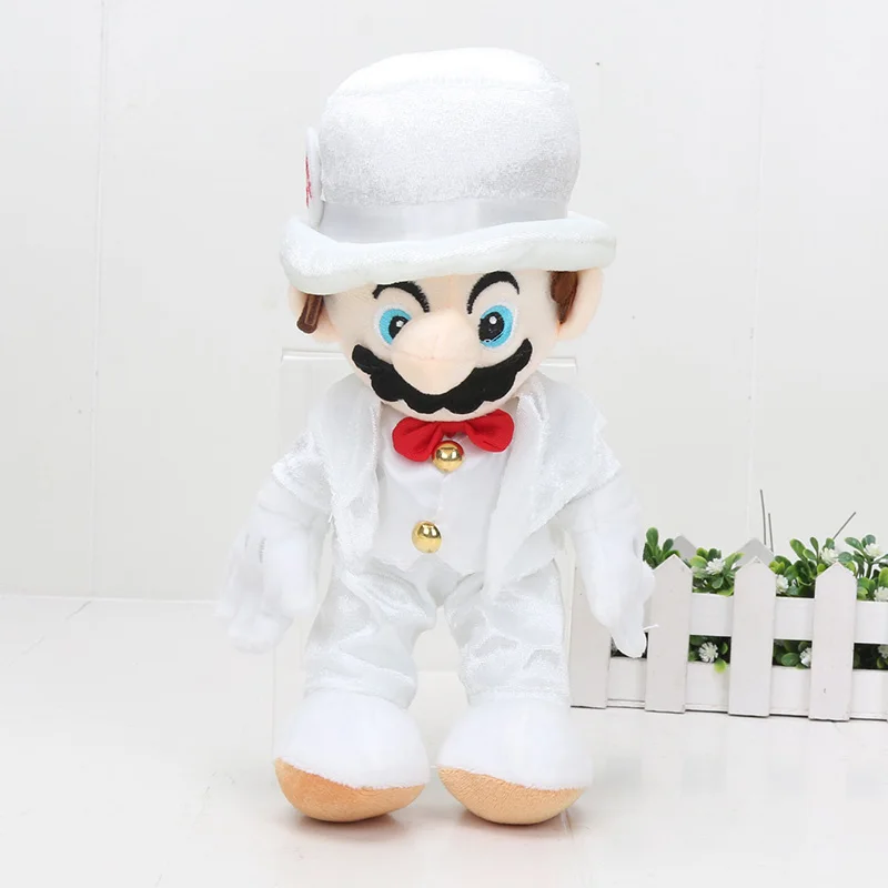 Игра Аниме Super Mario Odyssey Bros шляпы для косплея свадебное платье Теплозаправщик koopa Cappy персиковая плюшевая кукла плюшевые мягкие с наполнением игрушки - Цвет: 8