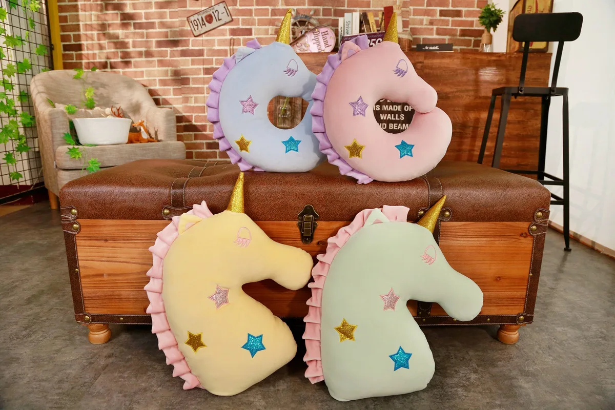 

INS Unicorn Pillow Office Nap Neck Guard Pillow Car Travel U-shaped Neck Pillow Mixed Batch