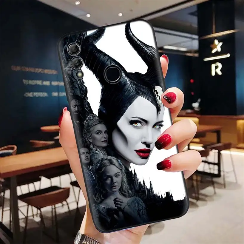 Малефисента госпожа зла черный чехол для huawei Y9 Y5 Y6 Y7 Honor 10 9 Lite 9X8X8 S 8A фотоаппаратов моментальной печати 7S 7A 10i 20i V20 для телефона с бумажником и Кепки - Цвет: BD245-1