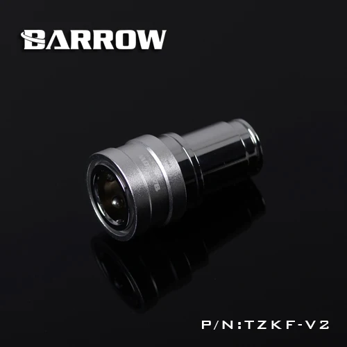 Billig Barrow männlichen zu weiblichen schwarz silber bold wasser kühlung messing armaturen dichtung up lock schnell stecker stop wasser 1 set TZKMF V2