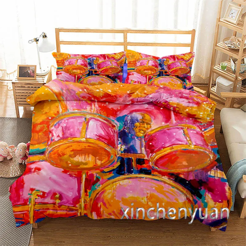 

New Creative Color Art 3D Printed Cover Set Twin Full Queen King Size Bedding Set Bed Linens Bedclothes for Young K120
