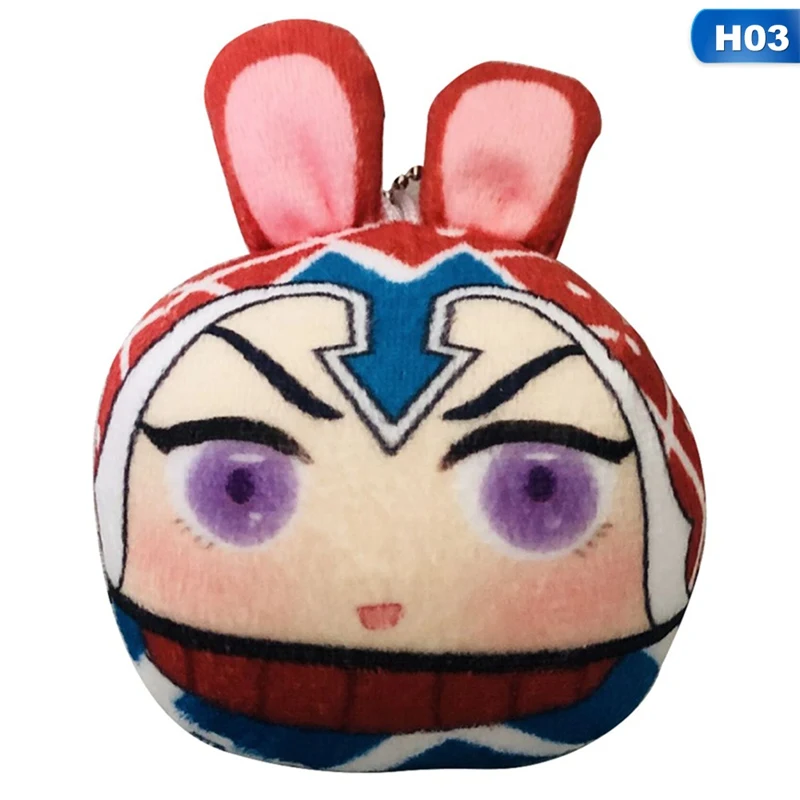 Аниме JoJos причудливые Приключения кролик брелок с ушками плюшевый брелок для ключей пельменей кукла-подвеска игрушки для женщин и детей подарок на день рождения - Цвет: H03