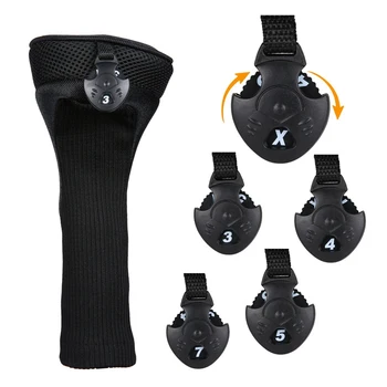 

3pcs/set Golf Club Head Cover Covers For Golf Club Cloth Fairway Woods Headcovers Long Neck Head 3pcs/set Hot
