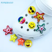 Boucle de noël pour filles, vente unique, trou de chaussure, pantoufles, sandales, accessoires de décoration, chaussures en forme d'étoiles, breloques, cadeaux