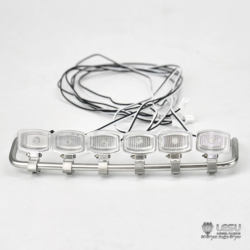 LESU металлический прожектор для крыши светодиодный свет 1/14 RC TAMIYA MAN TGX26.540 трактор