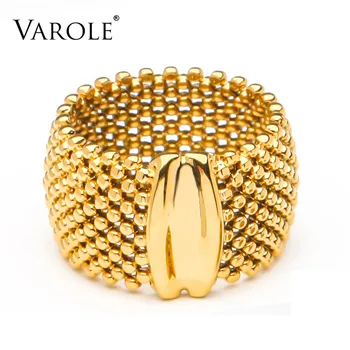 VAROLE Beads Rings For Women Gold Color Elegant Ring Friends Gifts Fashion Jewelry Anillos Mujer 1