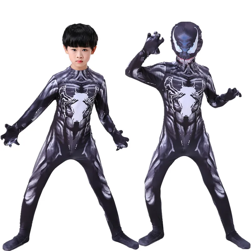 Adult Kids Venom Costume Cosplay Superhero Super hero Costumes Cuit Jumpsuit Bodysuit Anime Halloween Children Boys New |