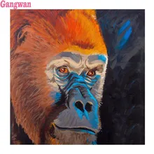 Алмазная мозаика Горилла на заказ, алмазная живопись, вышивка крестиком, 5D, полностью квадратная, сделай сам, живопись, стразы, Ape, хобби, украшение для дома