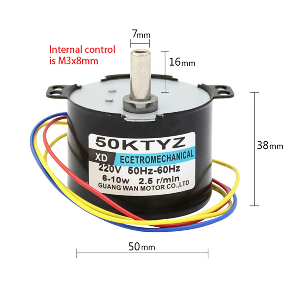 50 Permanent Z постоянный магнит синхронный двигатель AC 220V Скорость Редуктор двигателя управляемый положительный и отрицательный инверсия 10W