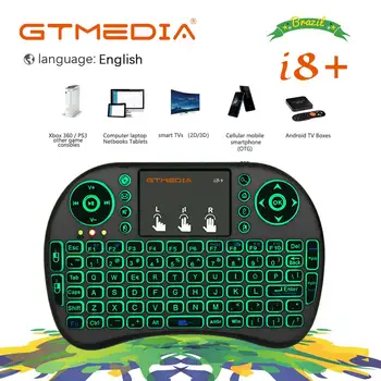 

i8+ keyboard English Version 2.4GHz Wireless Keyboard Air Mouse With Touchpad Handheld Work With Android TV BOX Mini PC Brazil