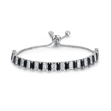 More Style Choose Purple Gems Red Garnet Zircon 925 Sterling Silver Bracelet M03-SL0184