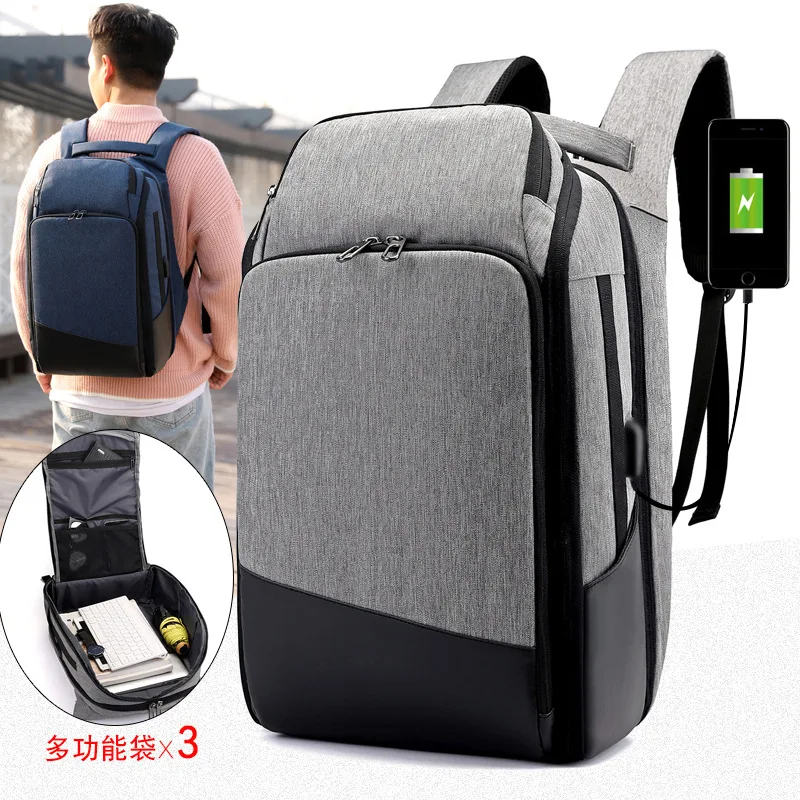

New Style Business Backpack Fashion Multi-functional Backpack 15-Inch Large Capacity Laptop Computer Briefcase a Generation of F