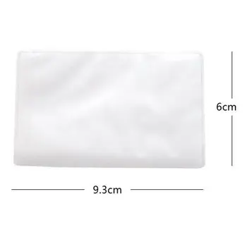 

6*9.3cm Matte Clear Plastic Credit Card Protector Sleeves PVC Waterproof ID Card Holder 200Pcs/ Pack Storage Package Bag