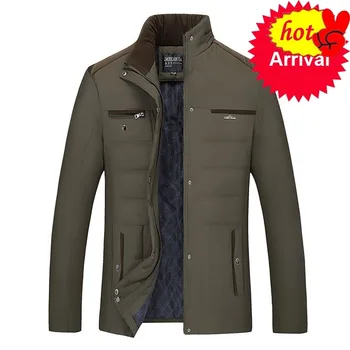 

new cotton 2020 Men's Winter Jacket fashion Jackets Casual Outerwear Snow Warm Collar top Coat Parkas Big Size