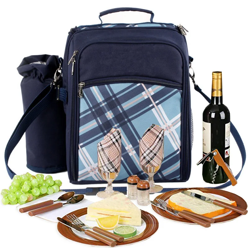 

Camping picnic refrigerator bag travel lunch multifunction cubiertos picnic set outdoor Portable cutlery bag