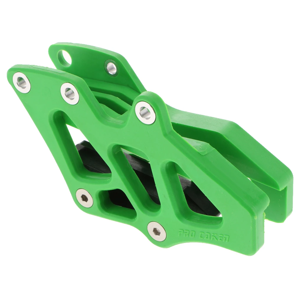 Green Chain Guide Guard Slider For Kawasaki KXF250 KXF450 Dirt Bike Moto