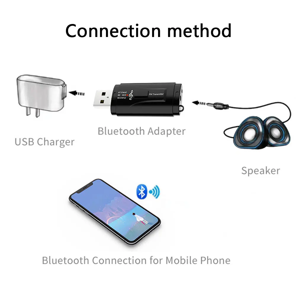 Автомобильный FM передатчик USB 3 5 мм Aux Bluetooth 0|FM-трансмиттеры| |