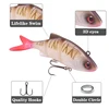 1Pcs soft Fishing Wobblers Pike Fishing Lures 12cm 31g Multi Jointed Sections Artificial Silicone Baits Trolling Carp Fishing ► Photo 3/6