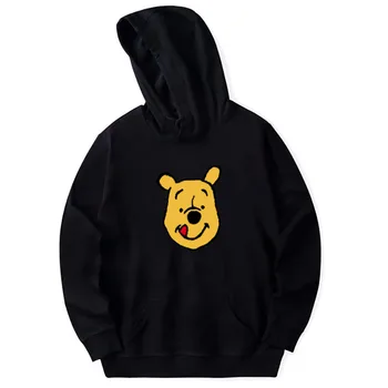 

Cute Hoodie Autumn and Winter Harajuku Sweatshirt Hoodie Bear Pattern Kawaii Clothes Round Neck Long Sleeve Pullover Sweatshirt