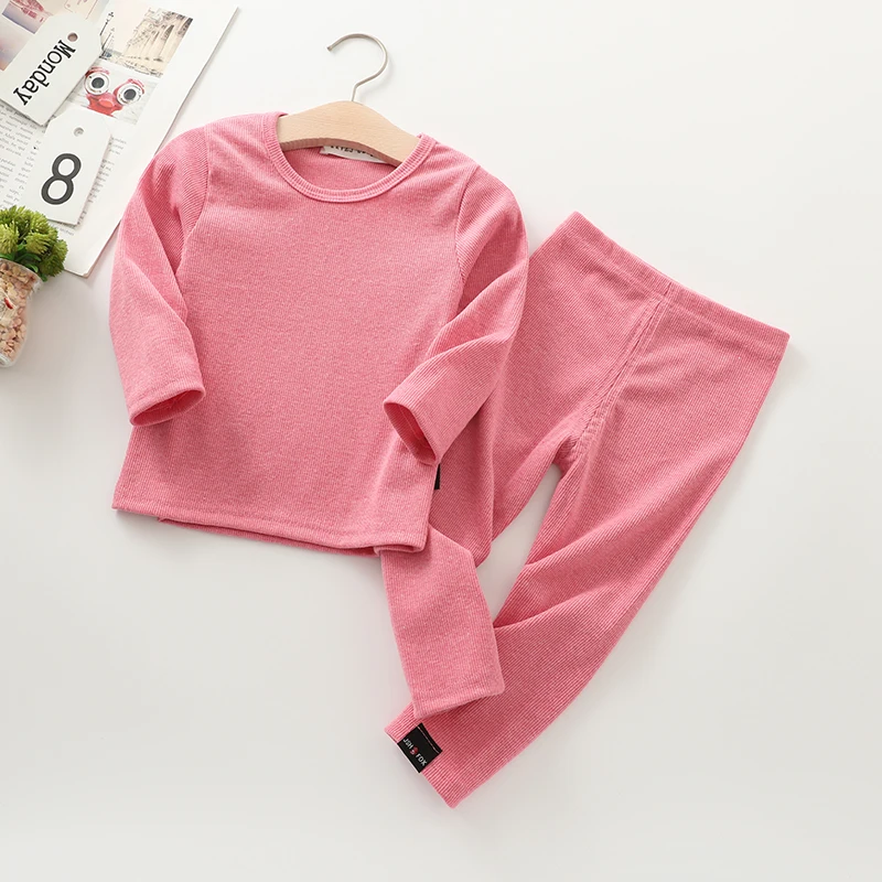 New Fashion Baby Girl pajamas For Kids Boys Children Clothes Autumn Winter Toddler Set Pink Soft Comfortable Long sleeve 7 Years (7)