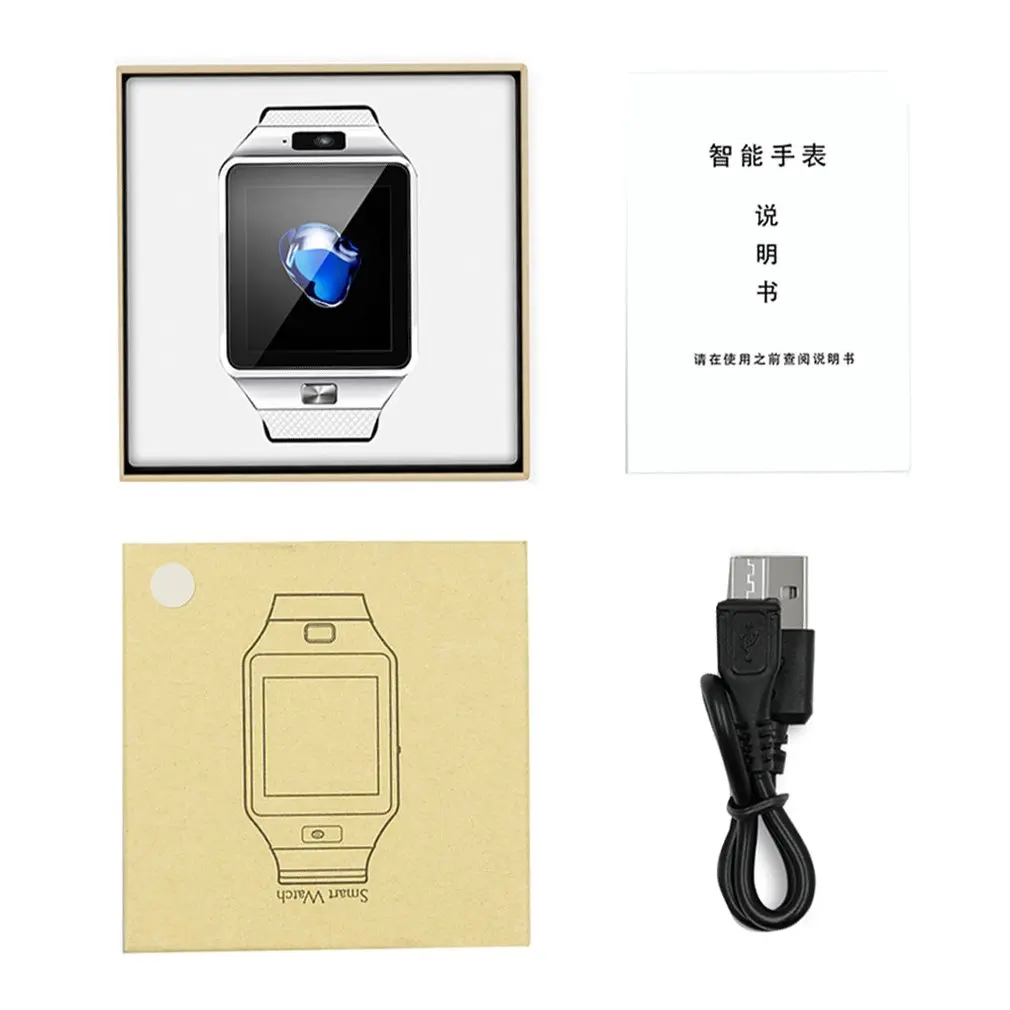 DZ09 Bluetooth смартфон часы Push сообщение Телефон Вызов SIM TF карта камера для iPhone для samsung для HUAWEI Smartwatch
