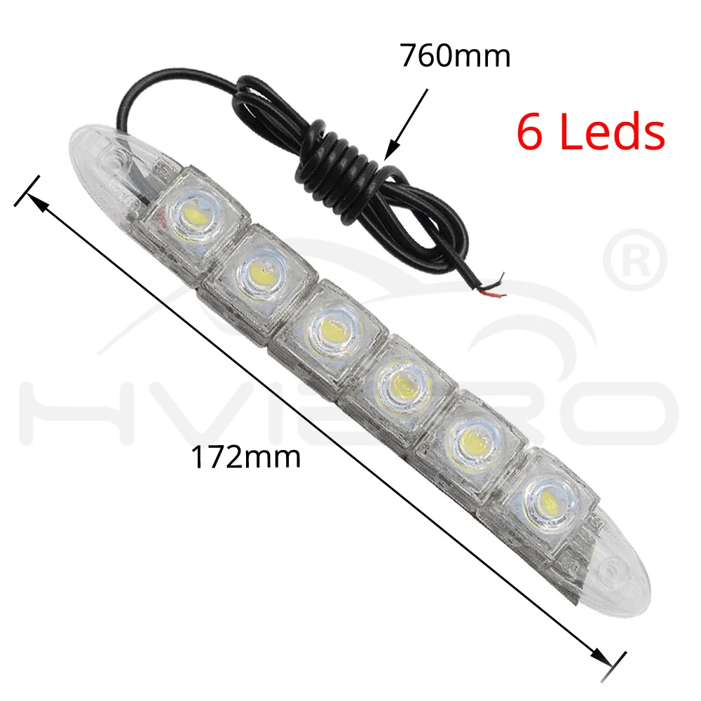 Hviero Car Styling COB DRL Fog Lights Flexible Silicone white Daytime Running Lights Auto Head Lamp Waterproof 10w Bright Led Fog Light car styling